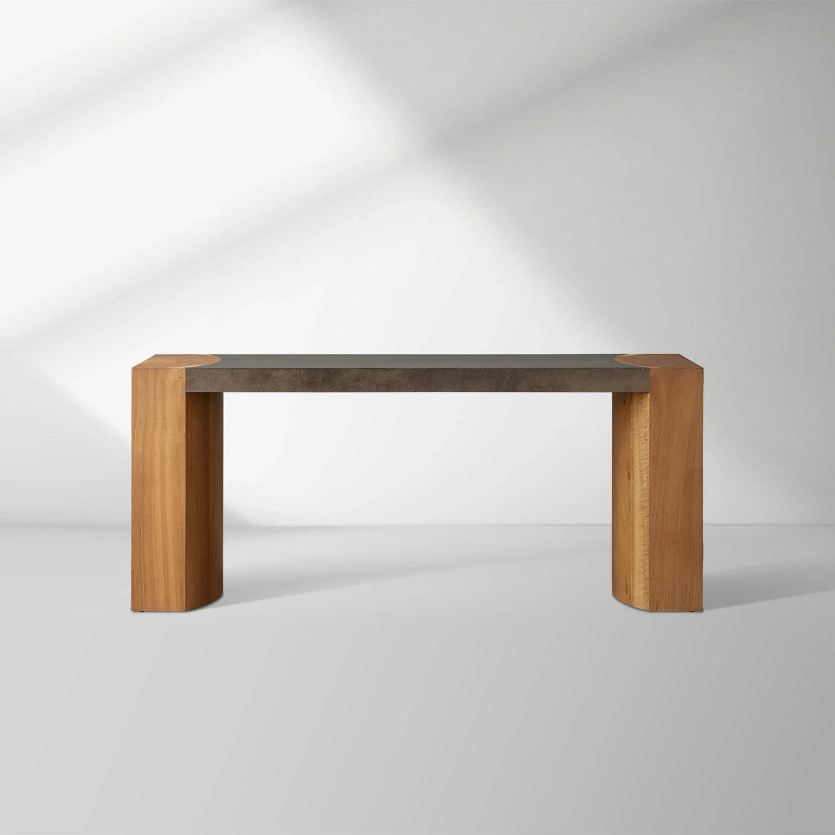 Acacius Wood Entrance Console Table Distressed Hallway Entryway Table