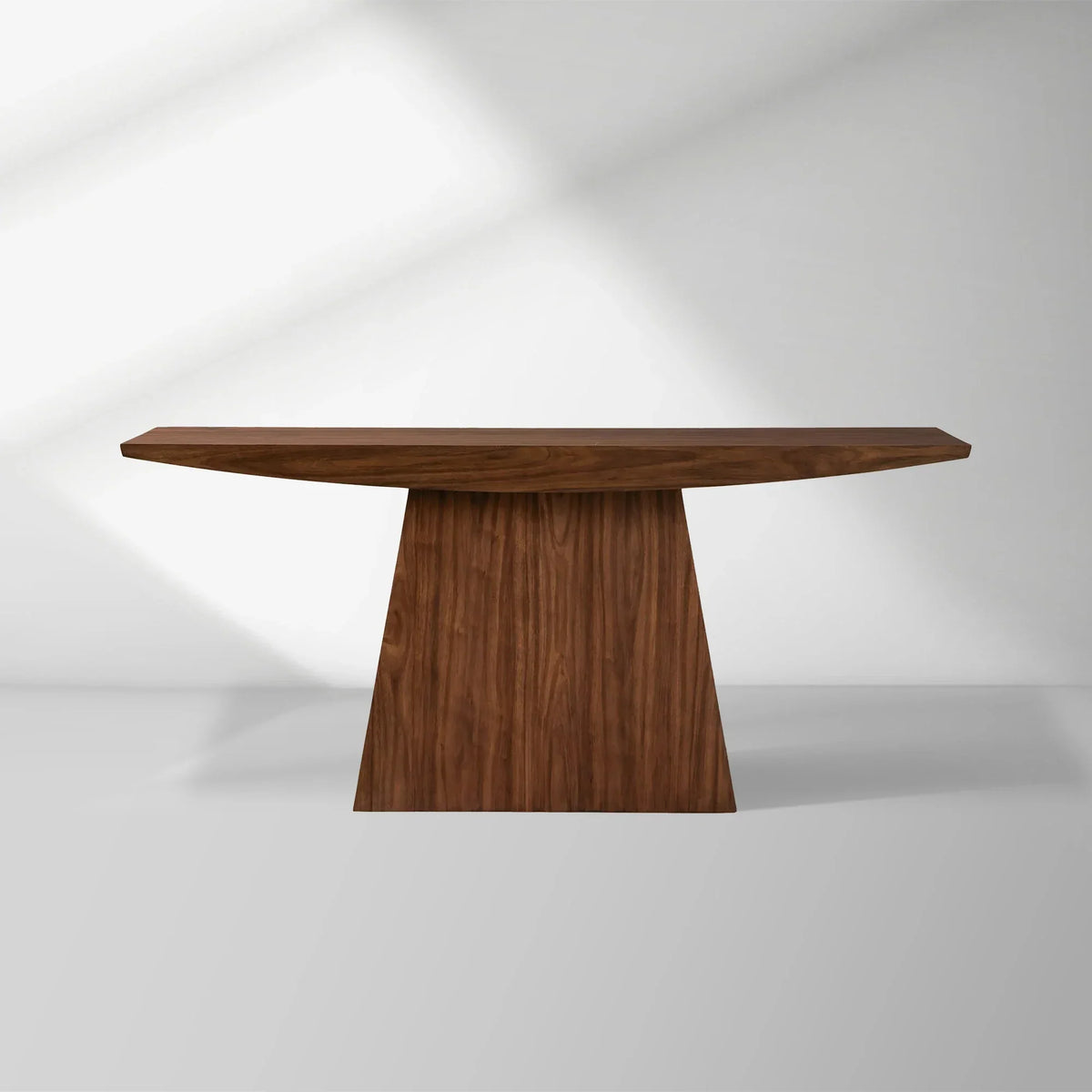 Ilaria Walnut Wood Entryway Console Table Elegant Hallway Entrance Table