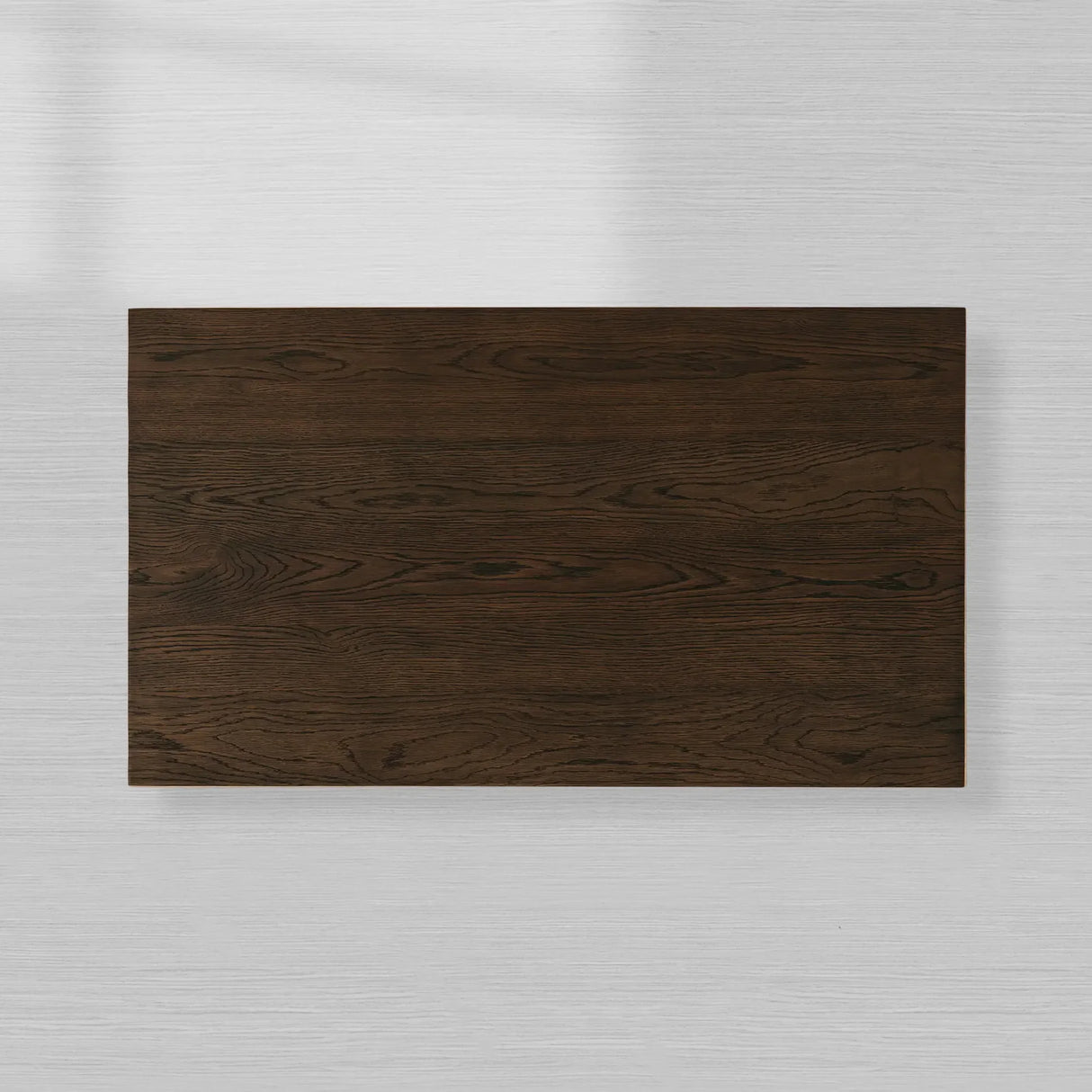 Sullivan Rectangular Oak Coffee Table Black Plinth Base Cocktail Table Wood Living Room Center Tea Table