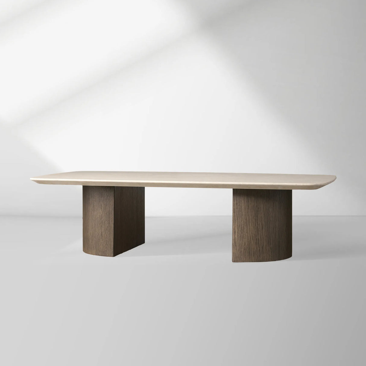 Saint Germain Marble Top Coffee Table Oak Wood Dauphine Base Cocktail Table Living Room Ston Top Center Tea Table