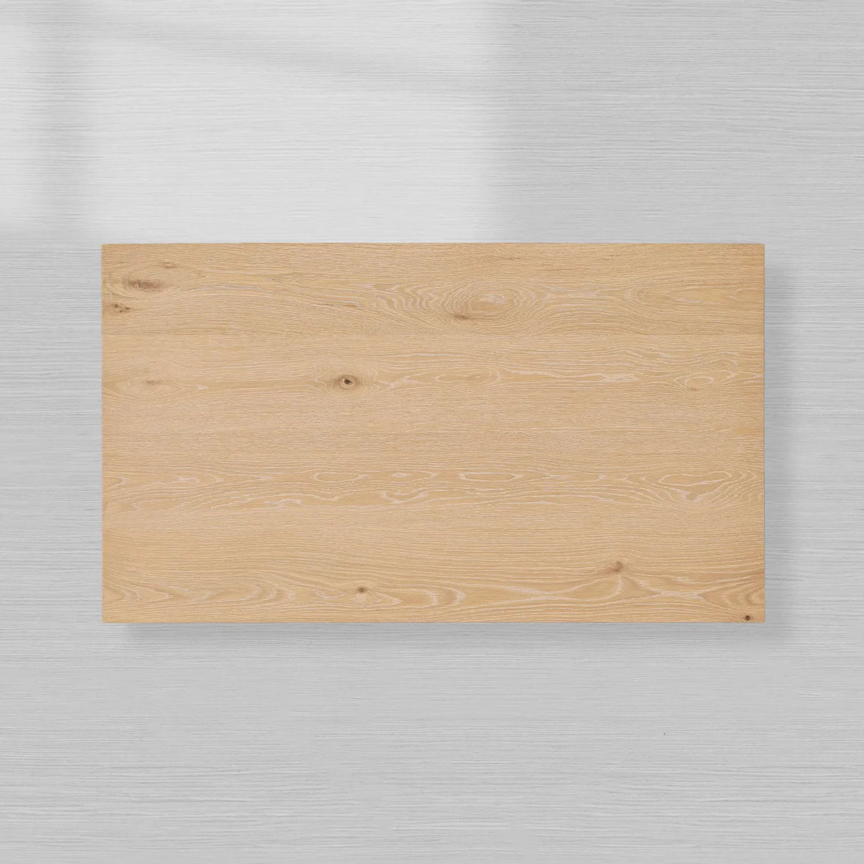 Sullivan Rectangular Oak Coffee Table Black Plinth Base Cocktail Table Wood Living Room Center Tea Table