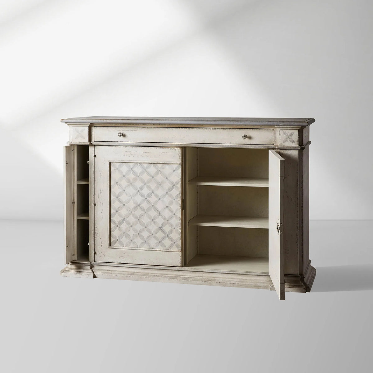 Messina Margherita Bell'Arte Sideboard Buffet Table Wood Living Room Entryways Cabinet