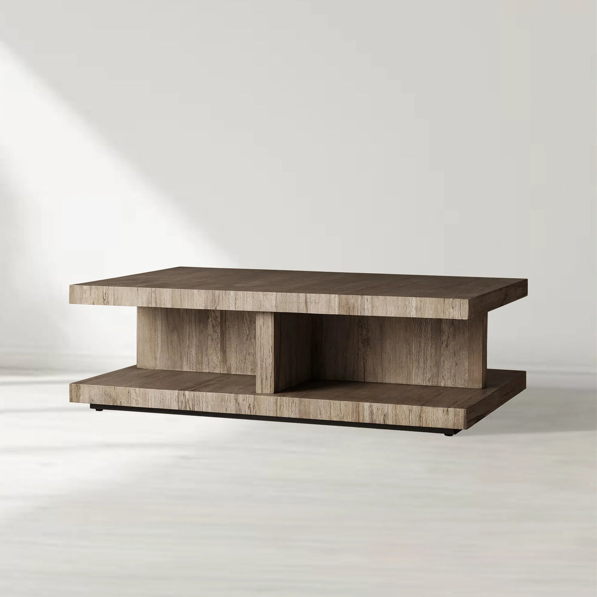 Leandro Reclaimed Oak Coffee Table Wood Living Room Center Tea Table Timeworn Cocktail Table
