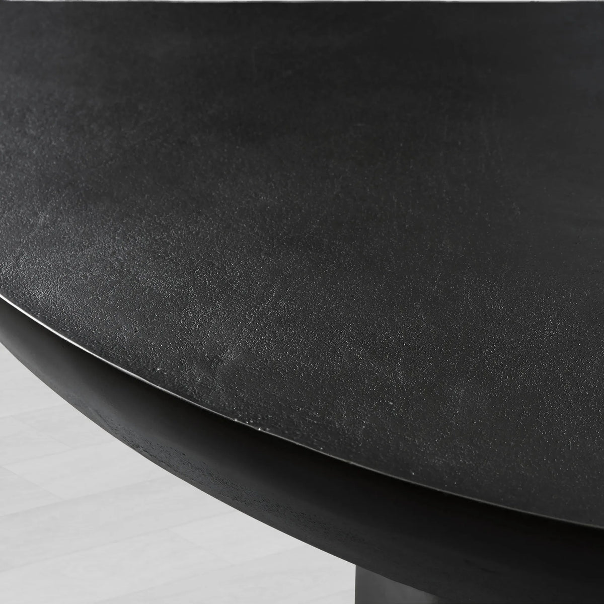 Kyoto Round Coffee Table Nickel-Plated Cast Aluminum Cocktail Table Living Room Metal Center Tea Table