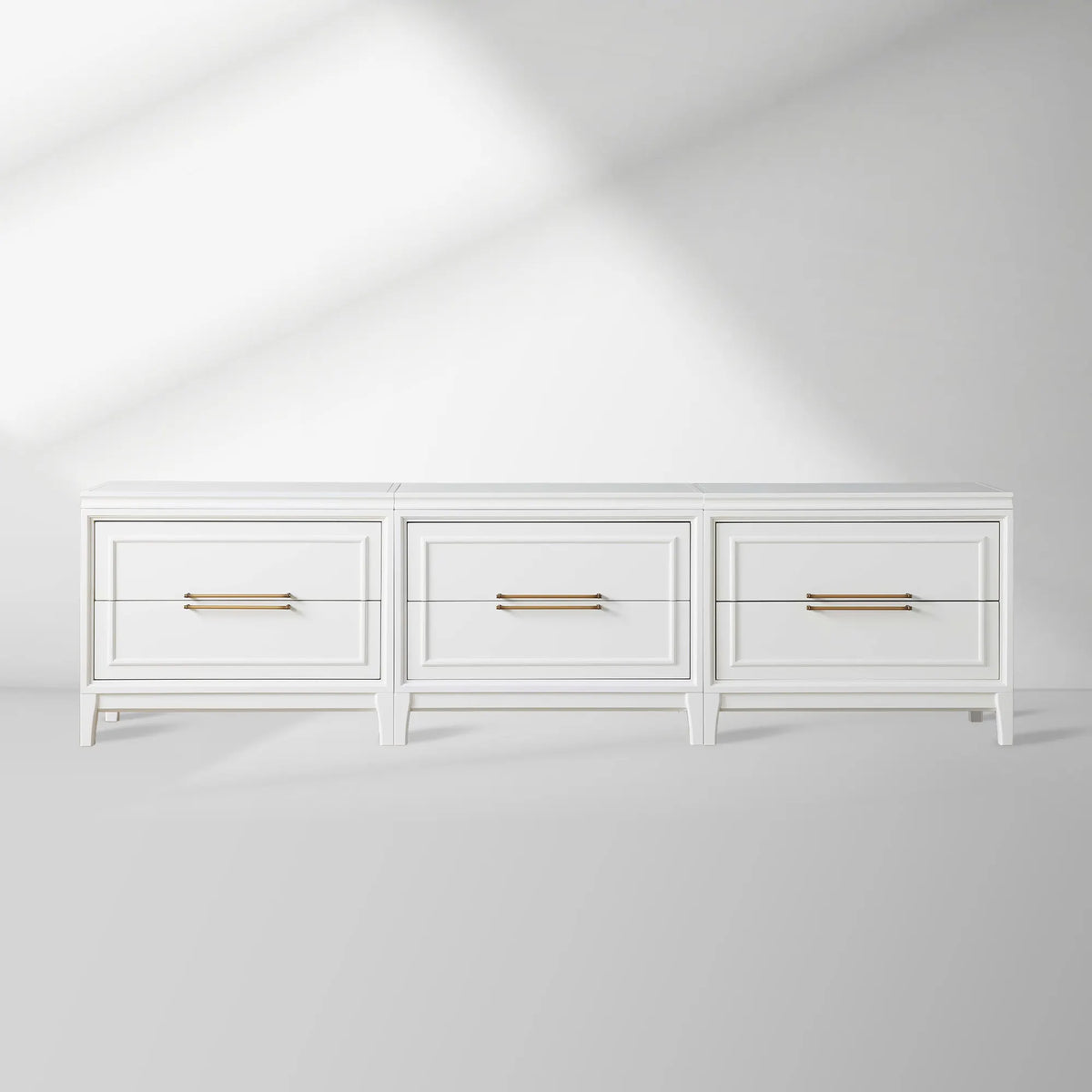 Rowan Modular TV Stand Unit Wood Entryways Storage Sideboard with Drawers