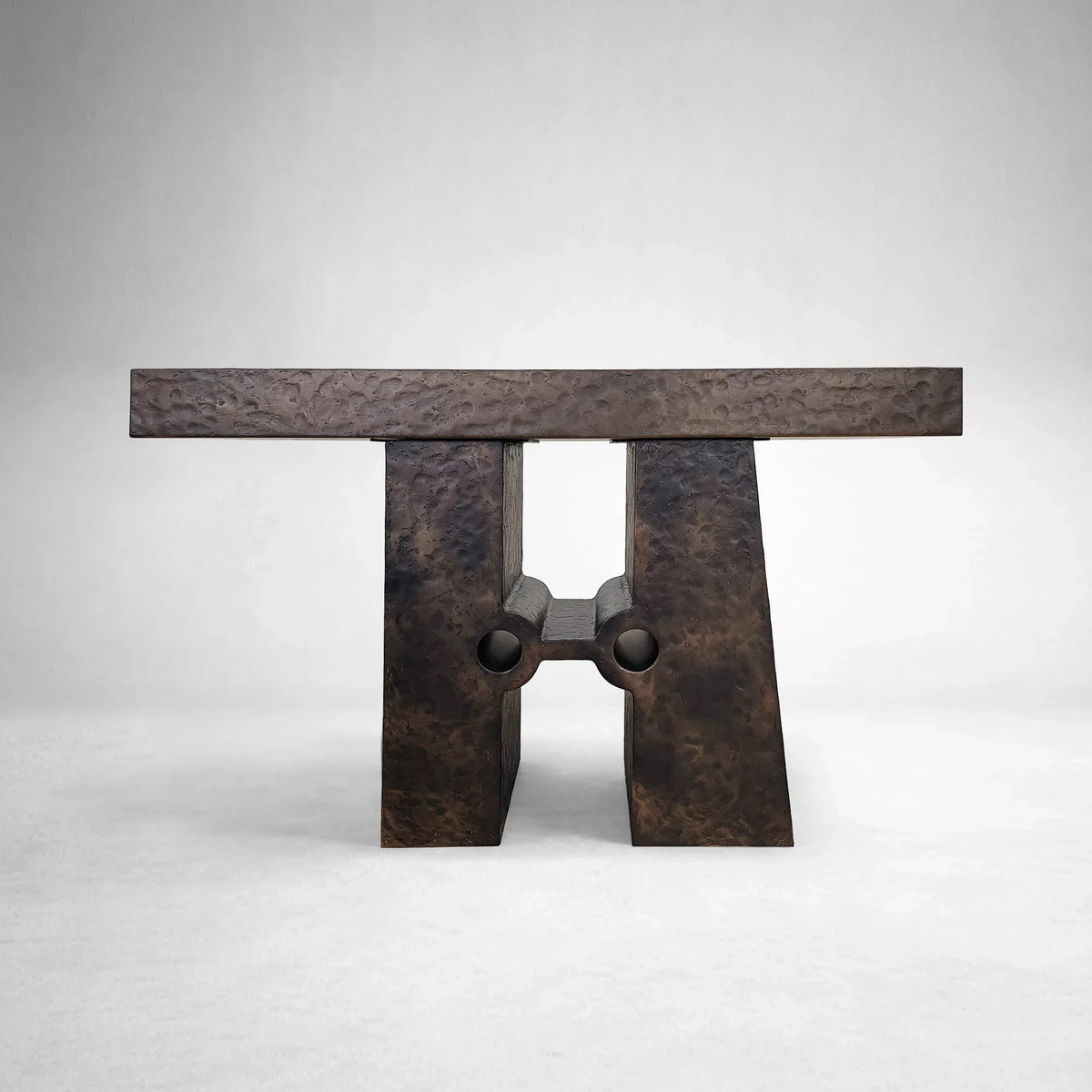 Sydney Sculptural Aluminum Console Entryways Table Modern Entrance Wallway Table