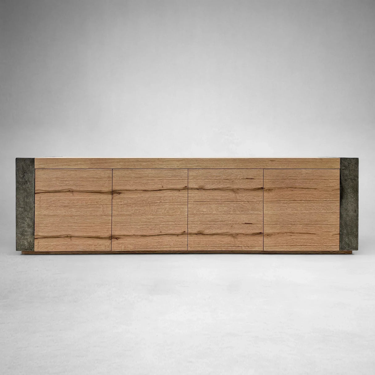 Telluride Mexican Oak TV Stand Cabinet Media Console Result Sideboard Wood Television Storage Unit