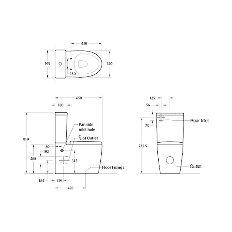 Kohler Grand BTW Toilet Suite