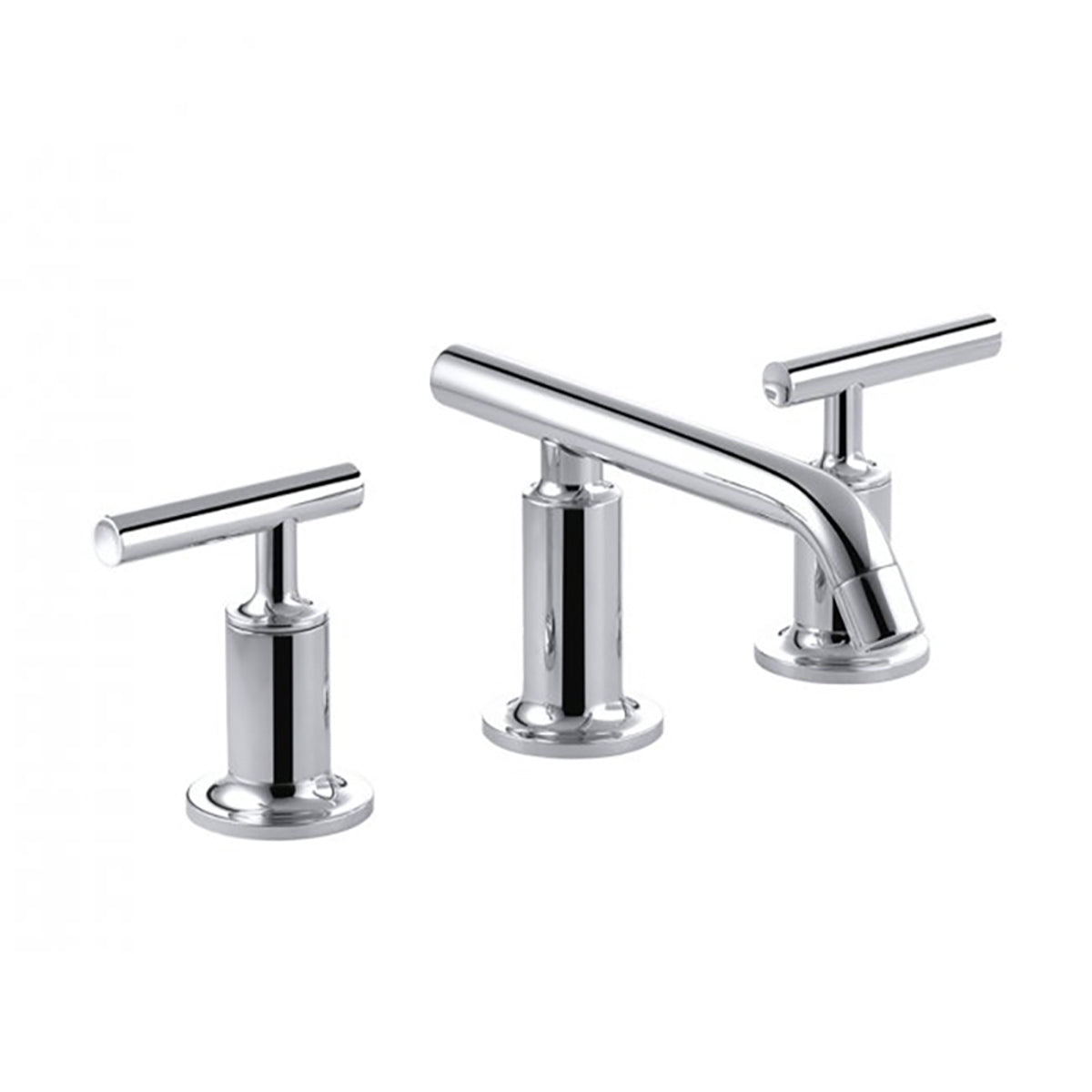 Purist Basin Set with Low Spout Polished Chrome 14410A-B4-CP