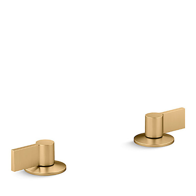 Components Top Assembly Lever Handles Brushed Brass