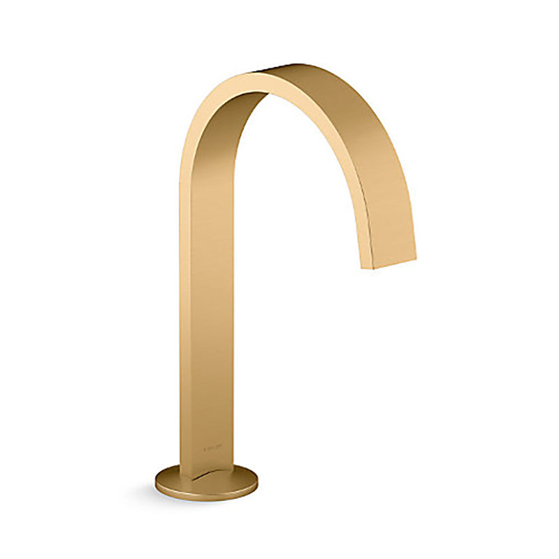 Components Basin Spout - Ribbon Brushed Brass