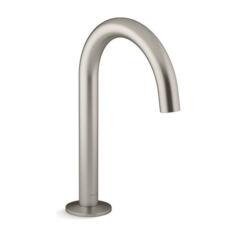 Components Hob Mount Bath Spout - Tube Brushed Nickel