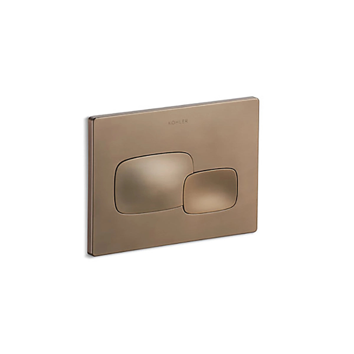 Pebble Pneumatic Face Plate in Moderne Brushed Bronze