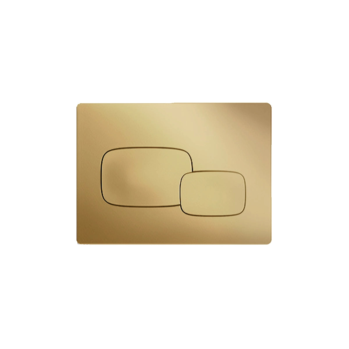 Pebble Pneumatic Face Plate in Moderne Brushed Brass (2MB)