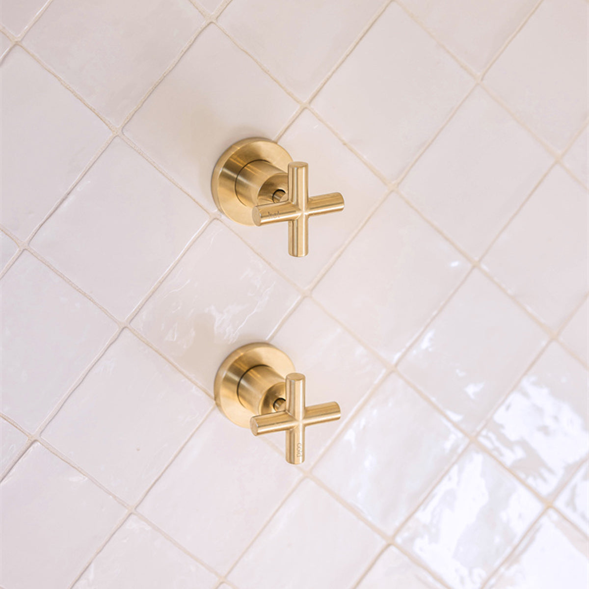 X Plus Wall Tops Assembly Brushed Gold