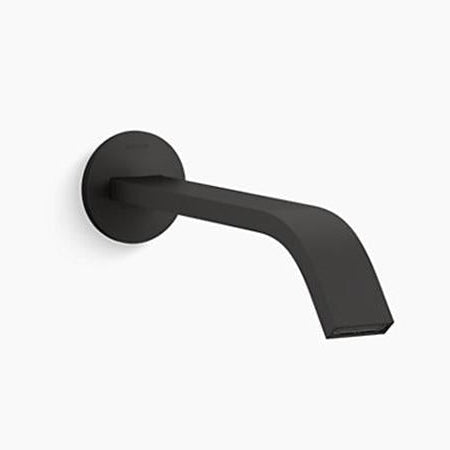 Components Wall Mount Basin Spout Ribbon Trim-Matte Black