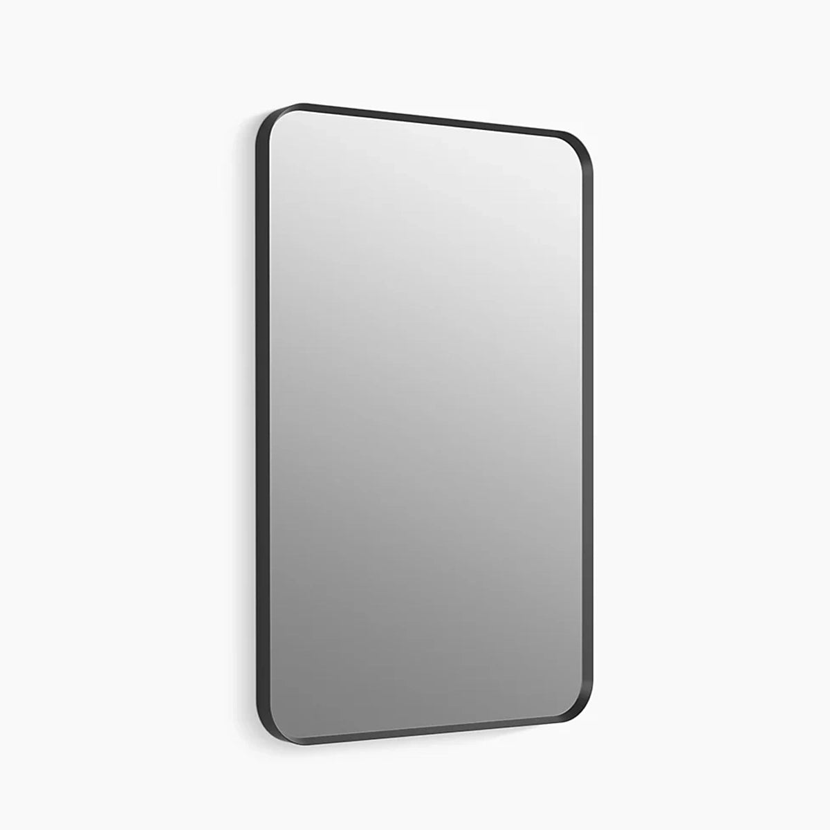 22" x 34" Rectangle Decorative Mirror Matte Black 26052-BLL