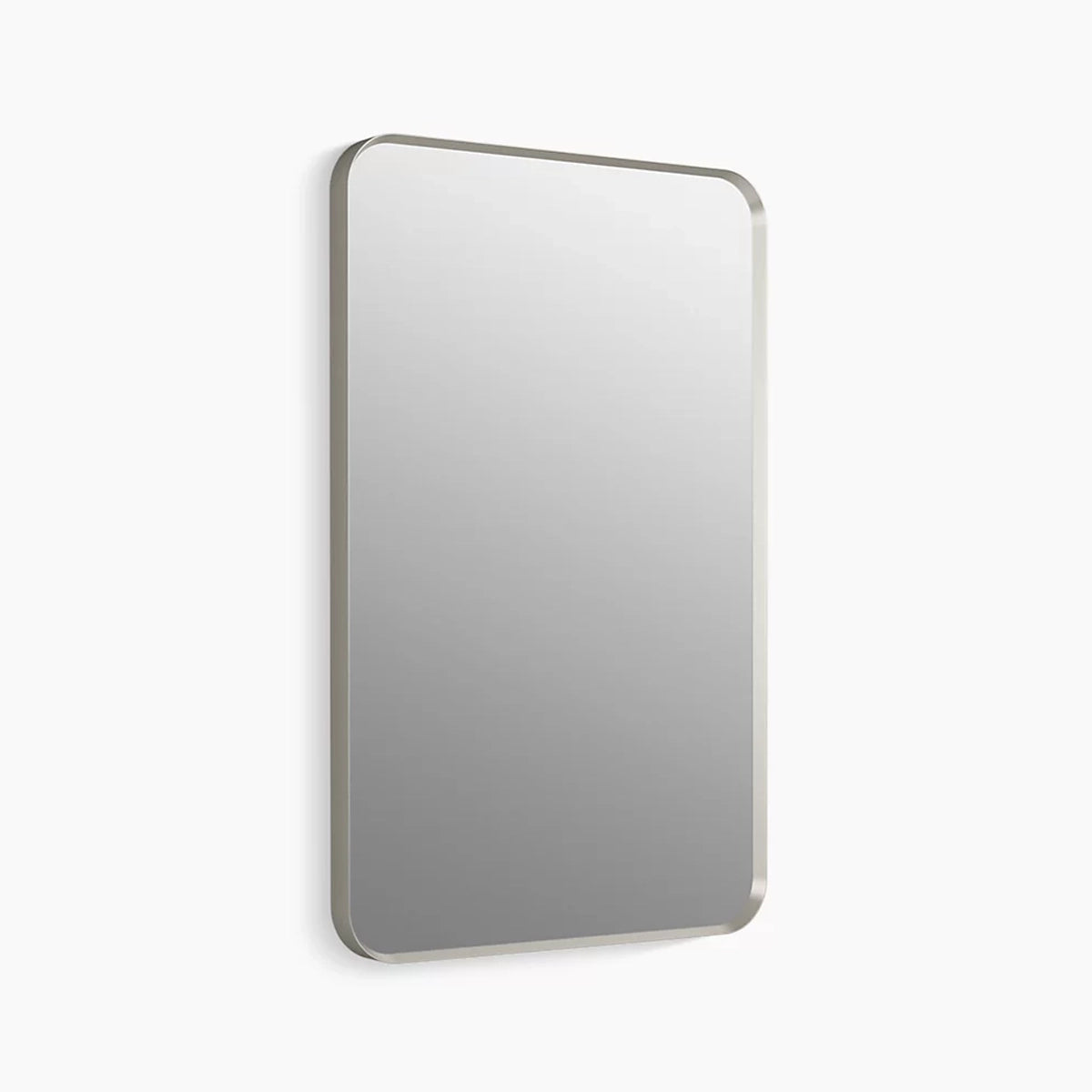 22" x 34" Rectangle Decorative Mirror Brushed Nickel 26052-BNL