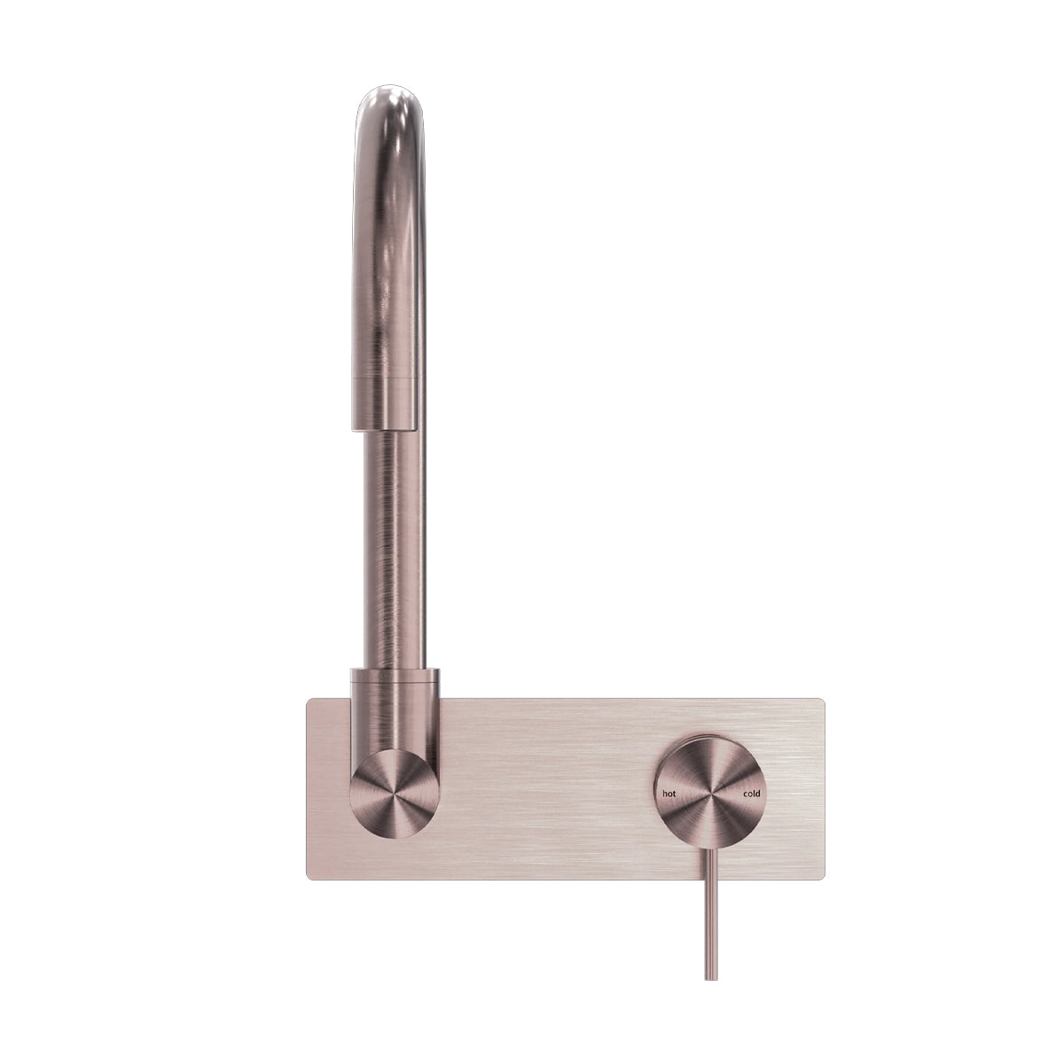 Mecca Wall Basin/Bath Mixer Swivel Spout Brushed Bronze