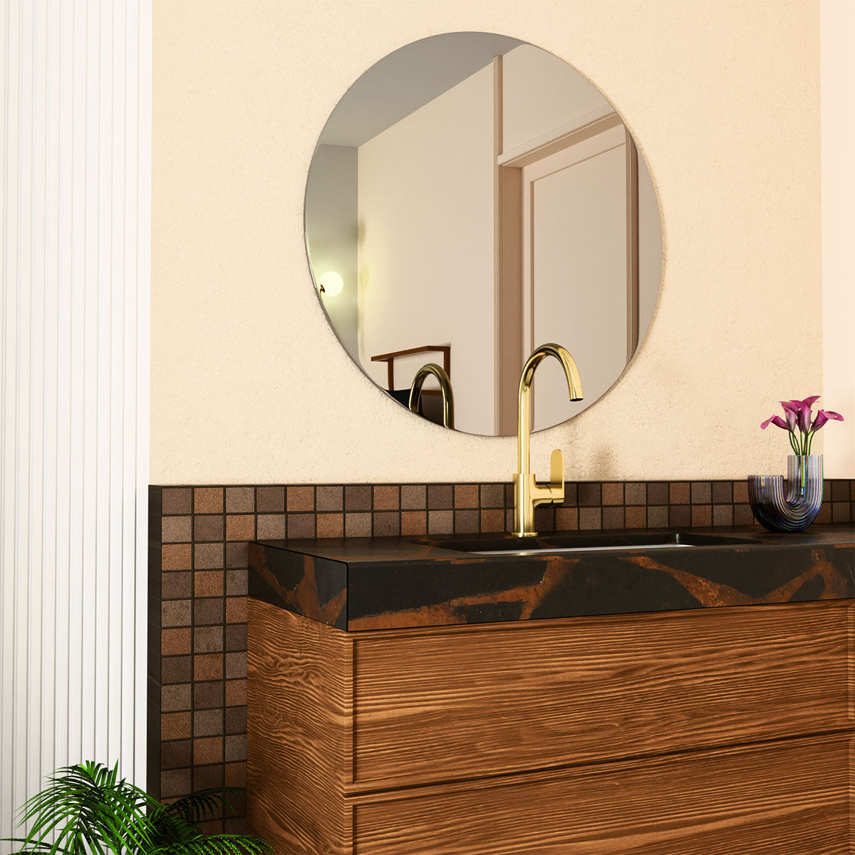 Ecco Kitchen Mixer Brushed Gold