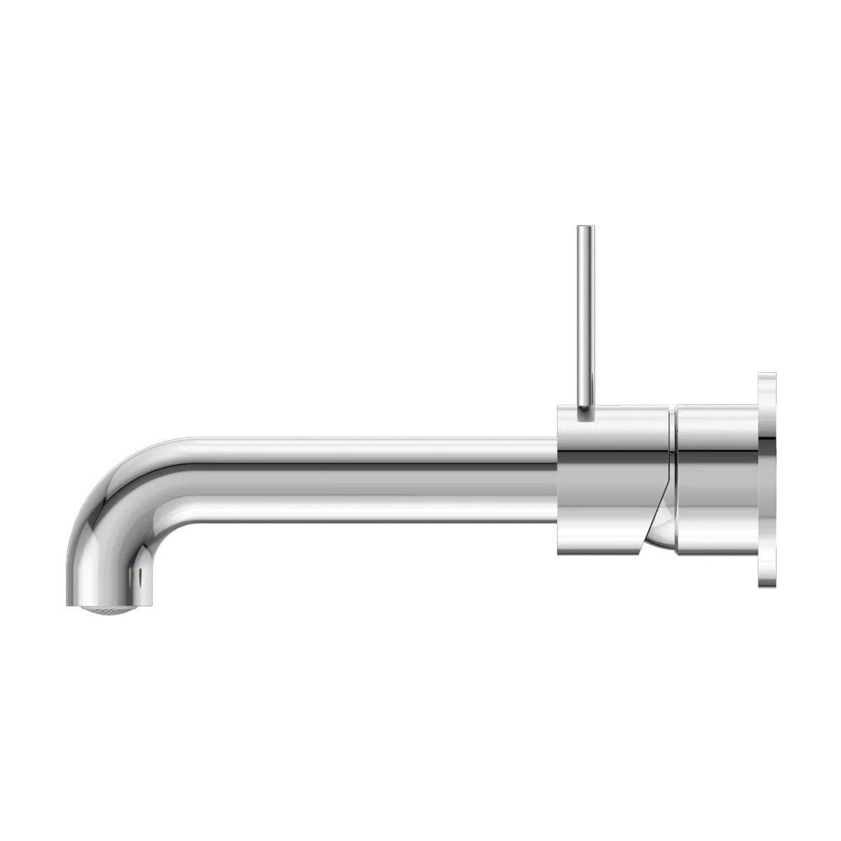 Mecca Wall Basin/Bath Mixer Separate Back Plate Handle Up 185mm Chrome