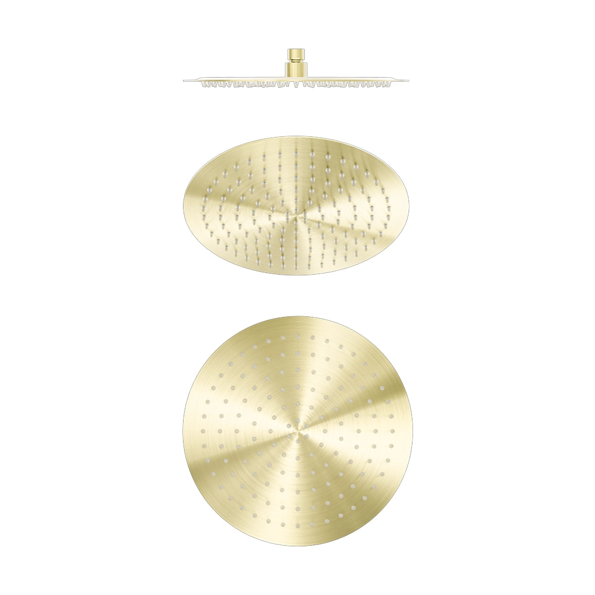 Zen Ss316l 300mm Round Shower Head Brushed Gold