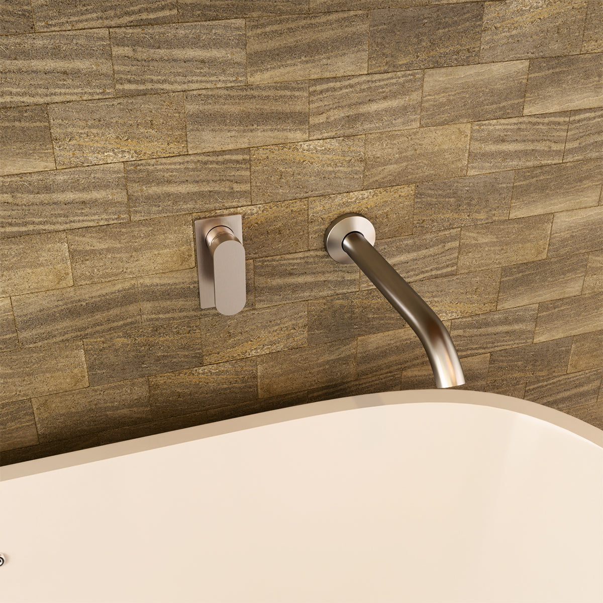 Ecco Shower Mixer Brushed Nickel