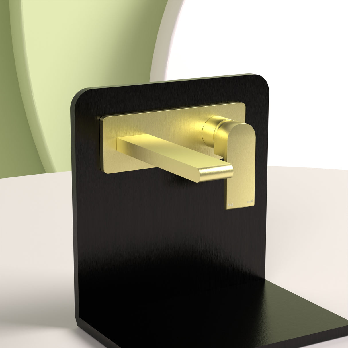 Bianca Wall Basin/Bath Mixer 230mm Brushed Gold