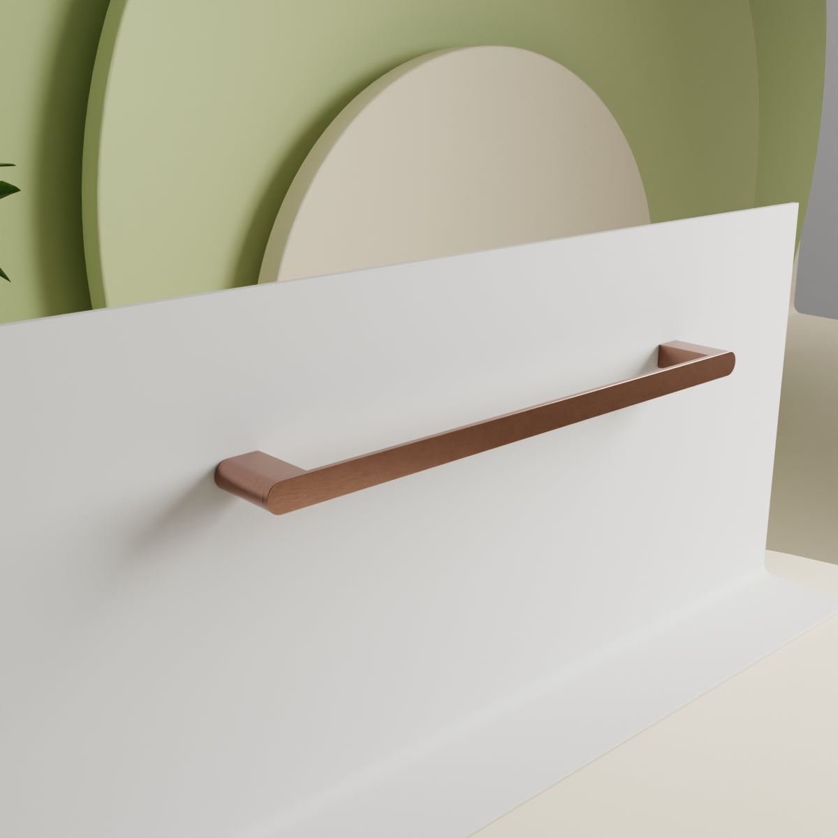 Bianca Single Towel Rail 800mm Brushed Bronze