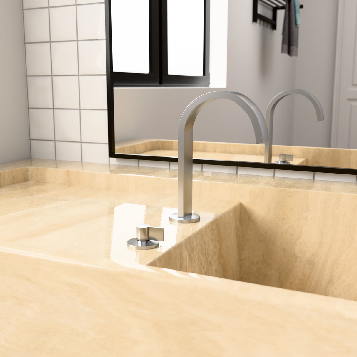 Components Basin Spout - Ribbon Polished Chrome