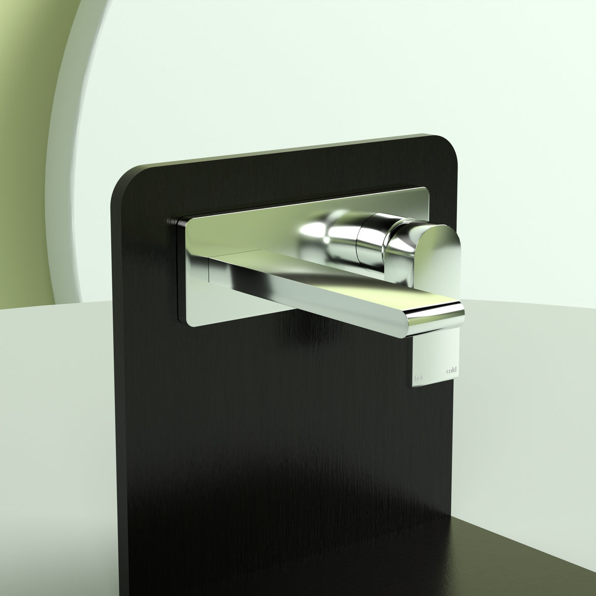 Bianca Wall Basin/Bath Mixer 187mm Chrome