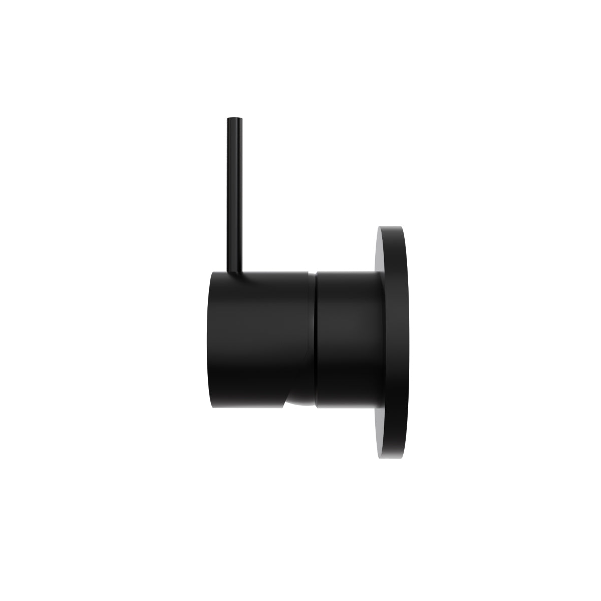 Mecca Shower Mixer Handle Up 80mm Plate Matte Black
