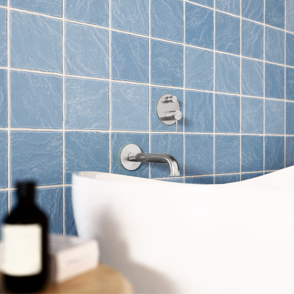 Mecca Shower Mixer With Divertor Brushed Nickel