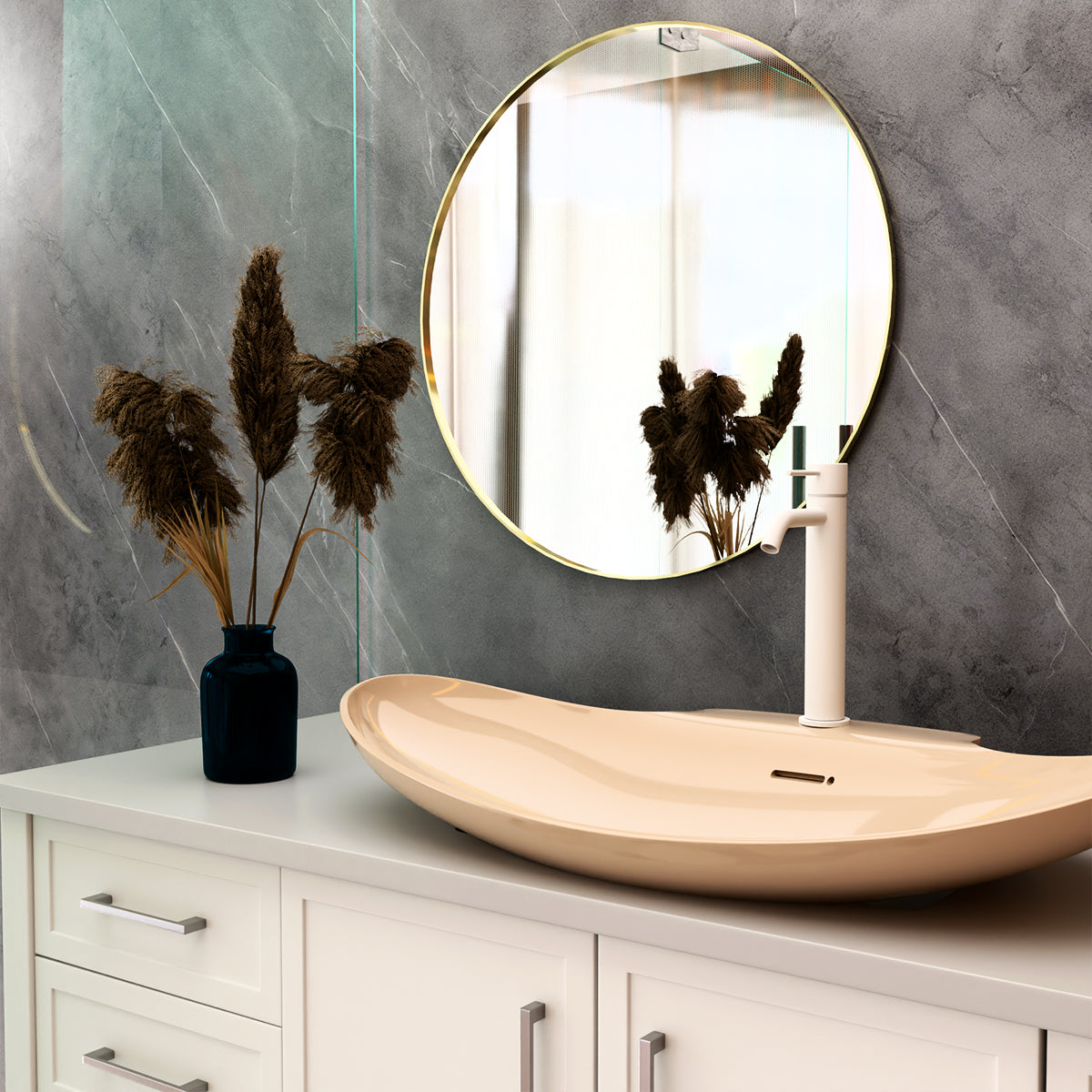 Mecca Mid Tall Basin Mixer Matte White