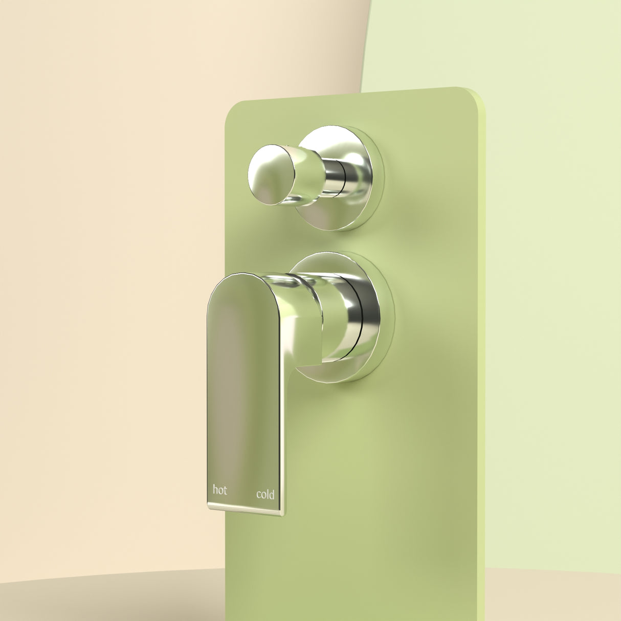 Bianca Shower Mixer With Divertor Separate Back Plate Chrome