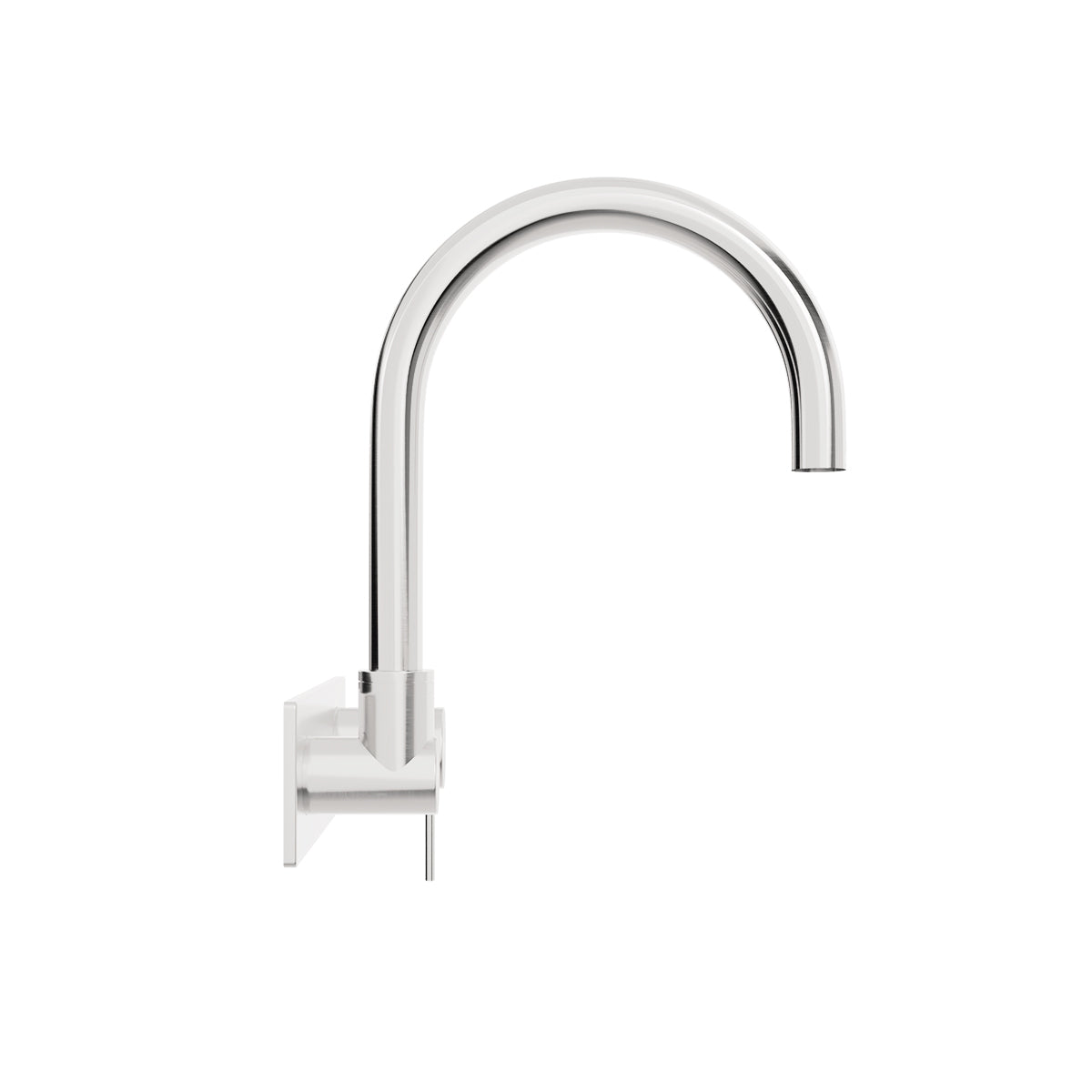 Mecca Wall Basin/Bath Mixer Swivel Spout Brushed Nickel