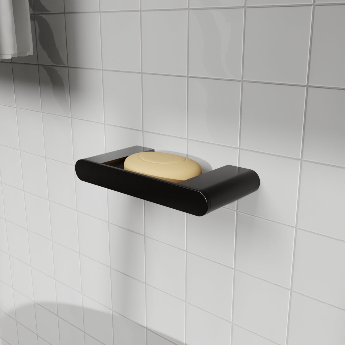 Bianca Soap Dish Holder Matte Black