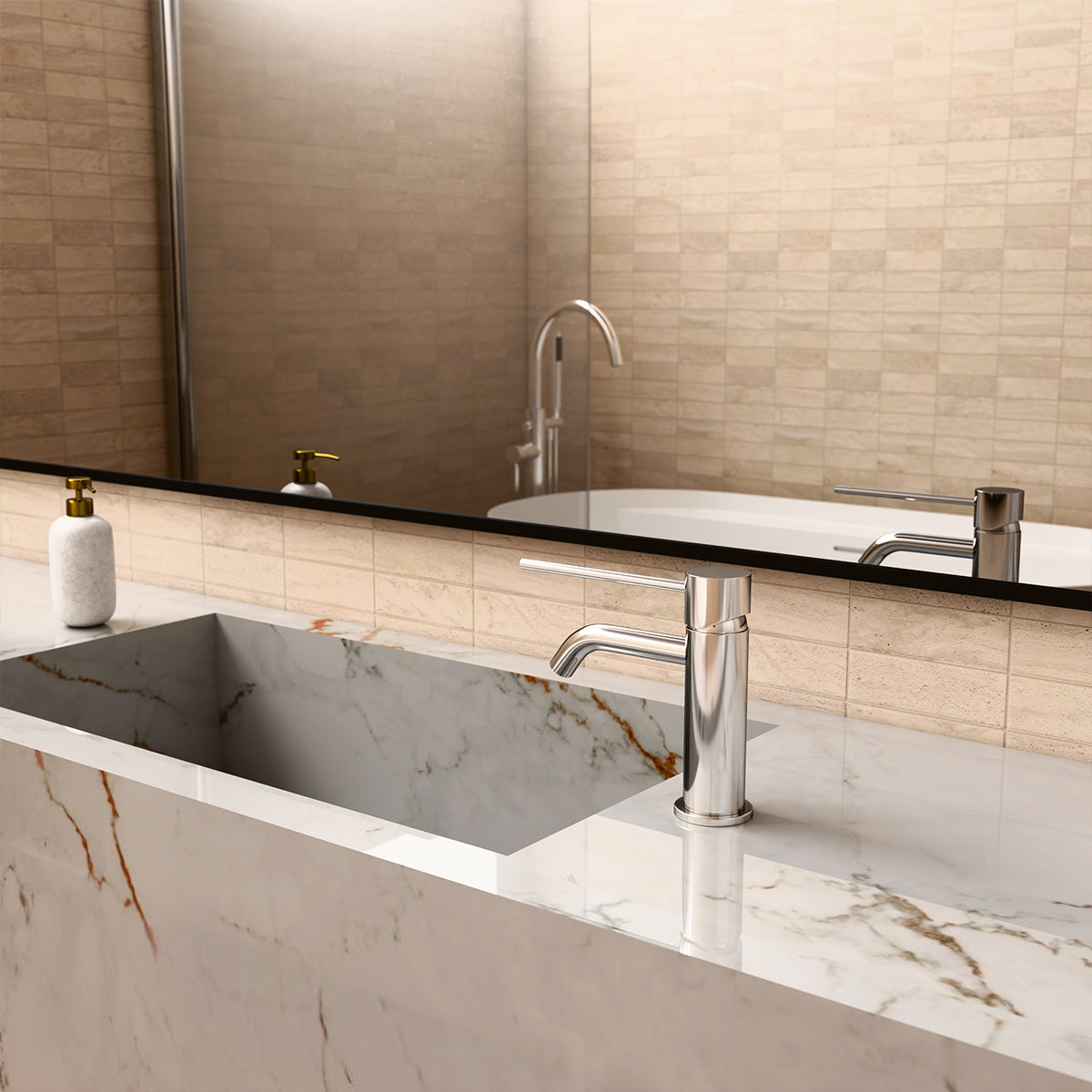 Mecca Care Basin Mixer Chrome