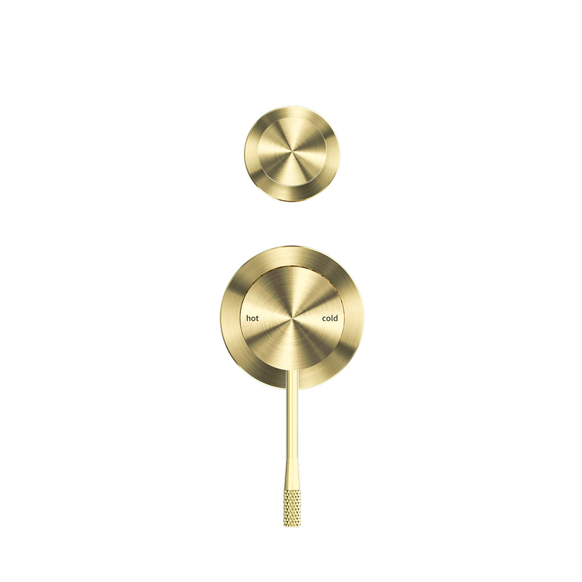 Opal Shower Mixer With Divertor Separate Plate Brushed Gold