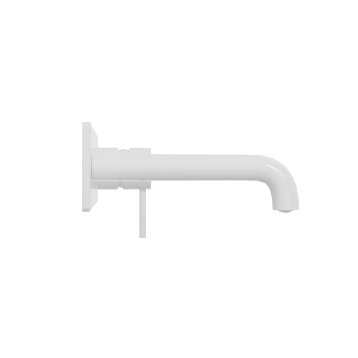 Mecca Wall Basin/Bath Mixer 120mm Matte White