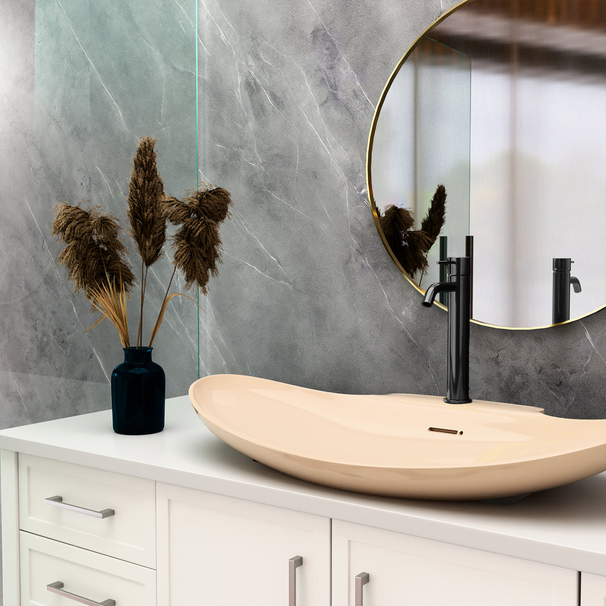 Mecca Tall Basin Mixer Matte Black