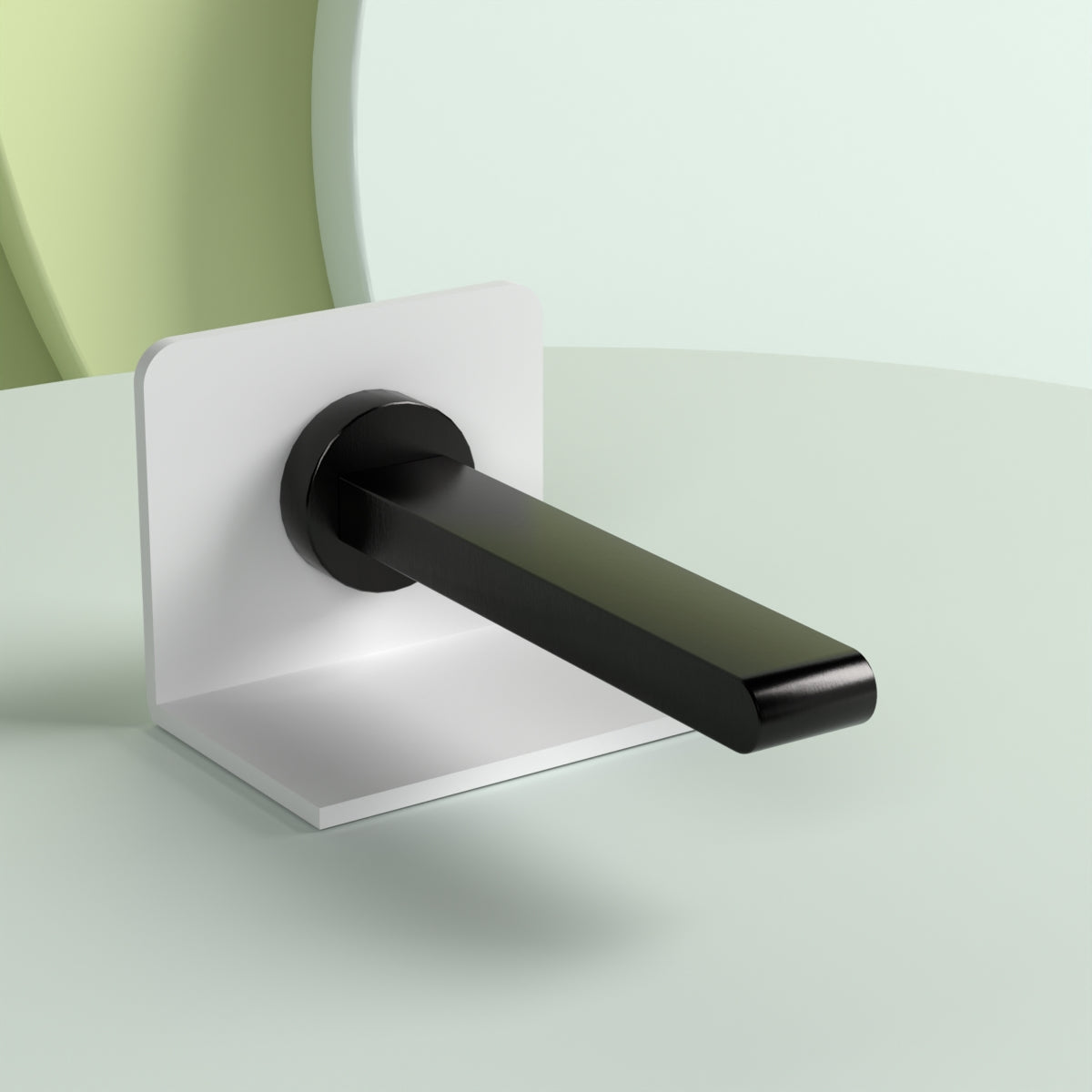 Bianca Fixed Bath Spout Only 200mm Matte Black