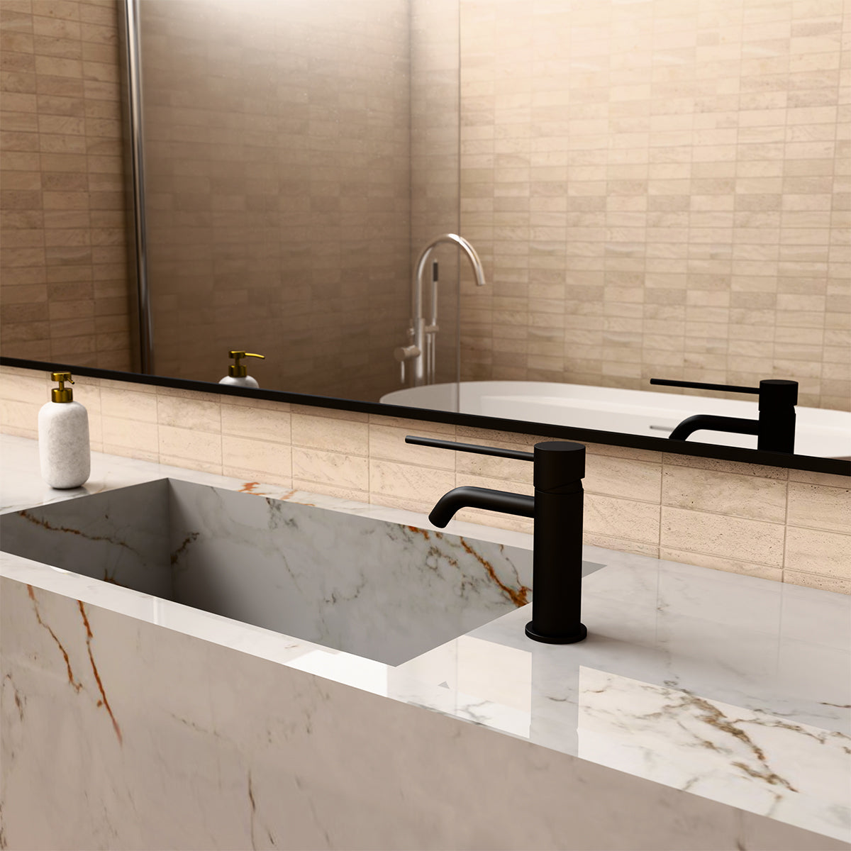 Mecca Care Basin Mixer Matte Black