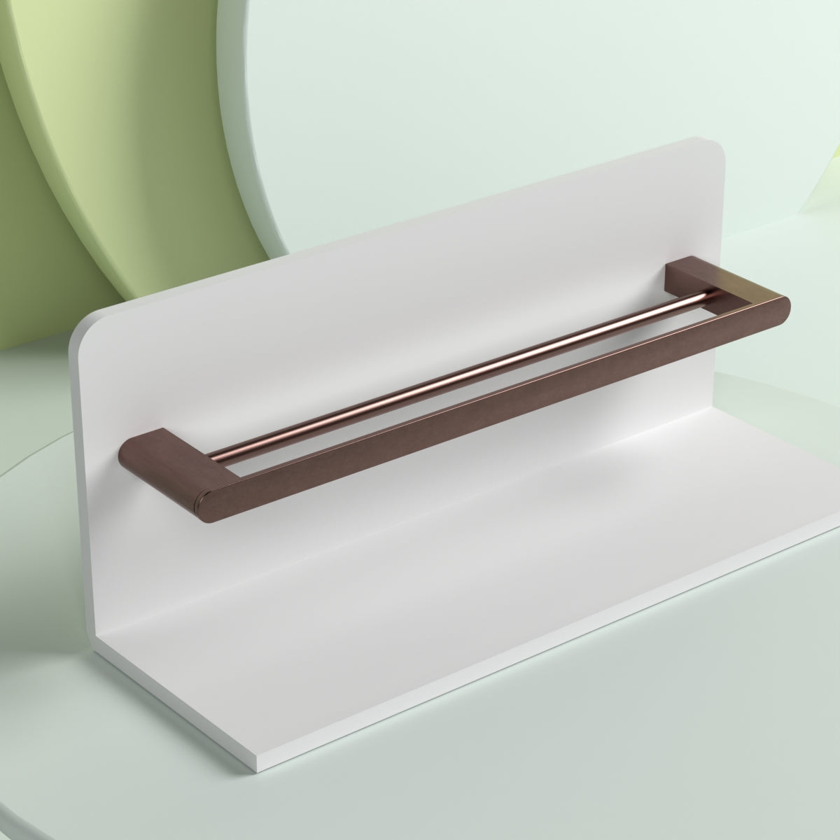 Bianca Double Towel Rail 600mm Brushed Bronze