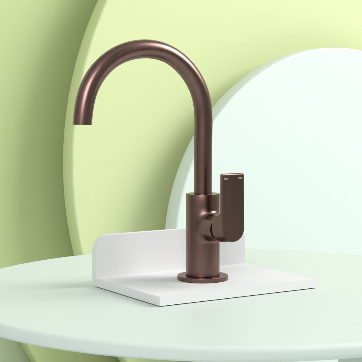 Bianca Kitchen Mixer Gooseneck Spout Brushed Bronze