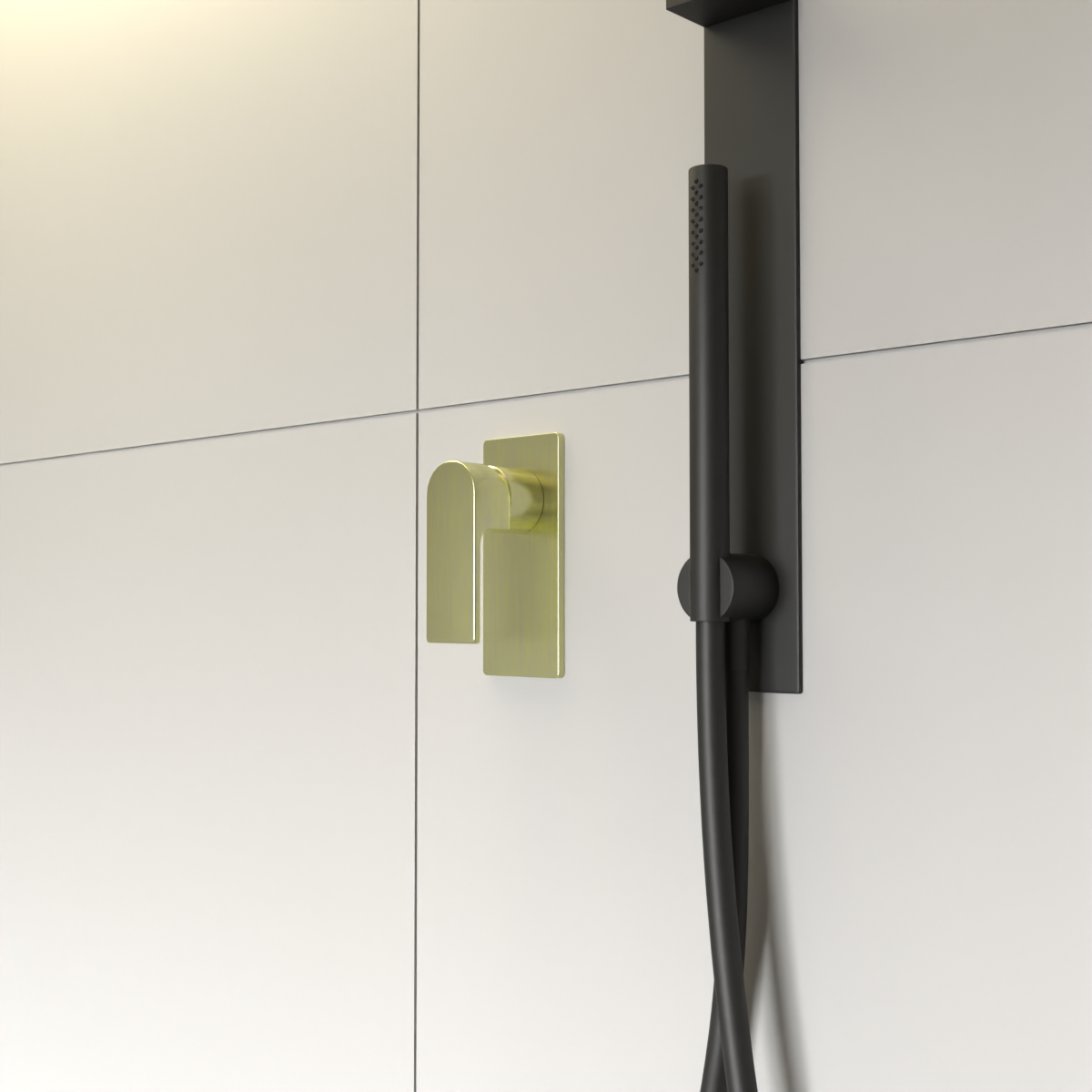 Bianca Shower Mixer Brushed Gold