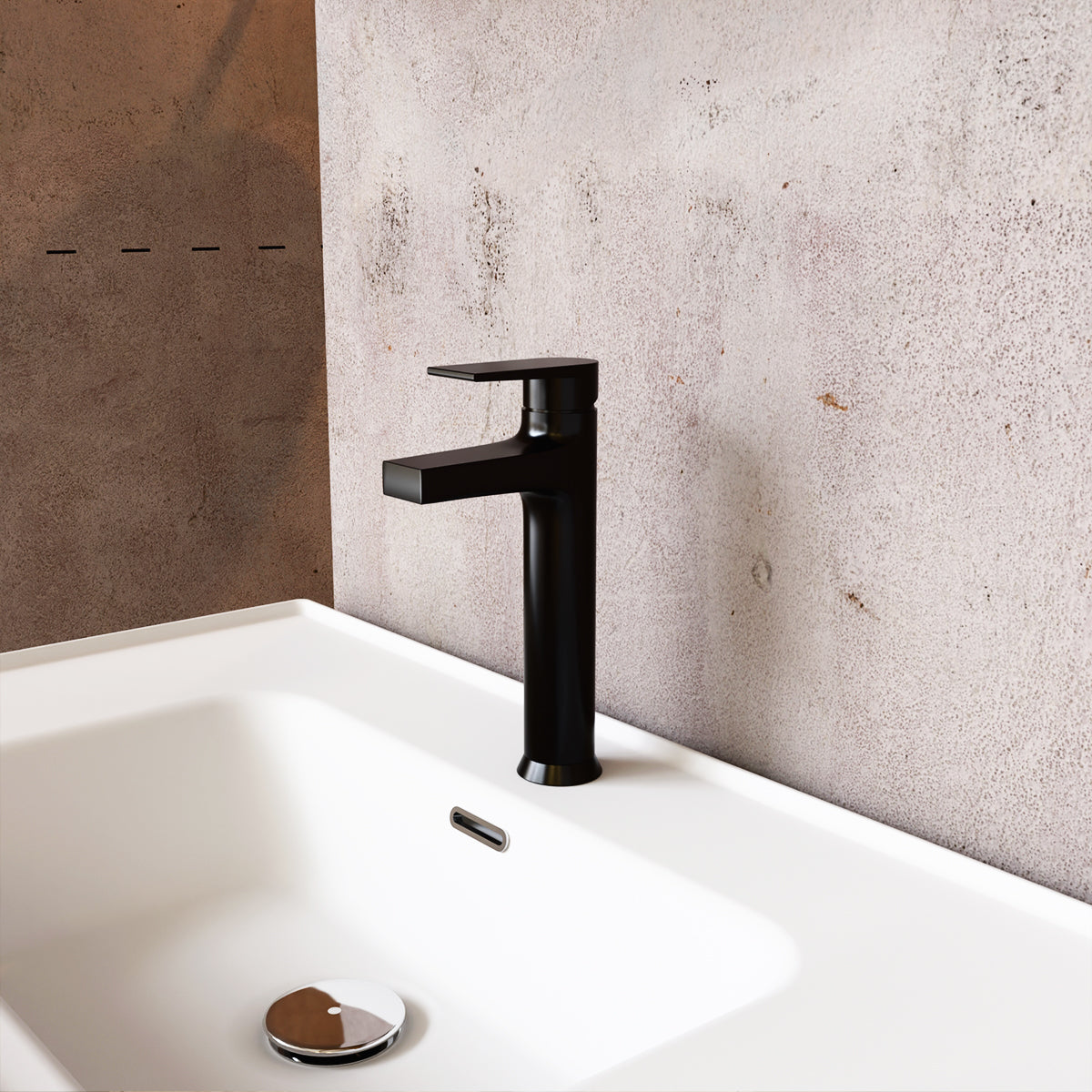 Kohler Taut Tall Basin Mixer - Matte Black 74026T-B4ND-BL