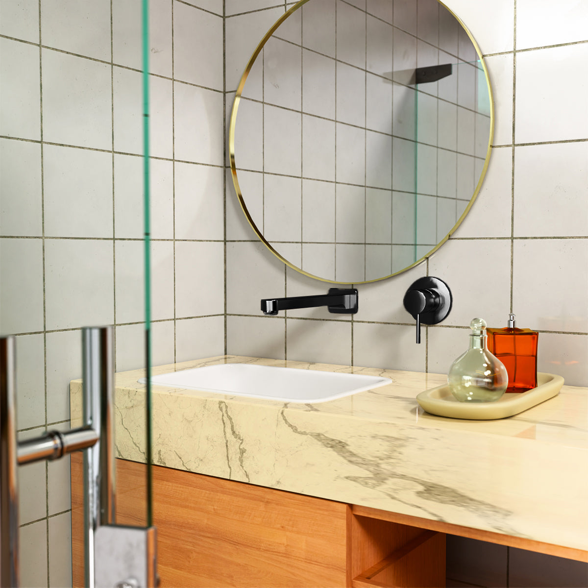 Ecco Fixed Bath Spout Only Matte Black