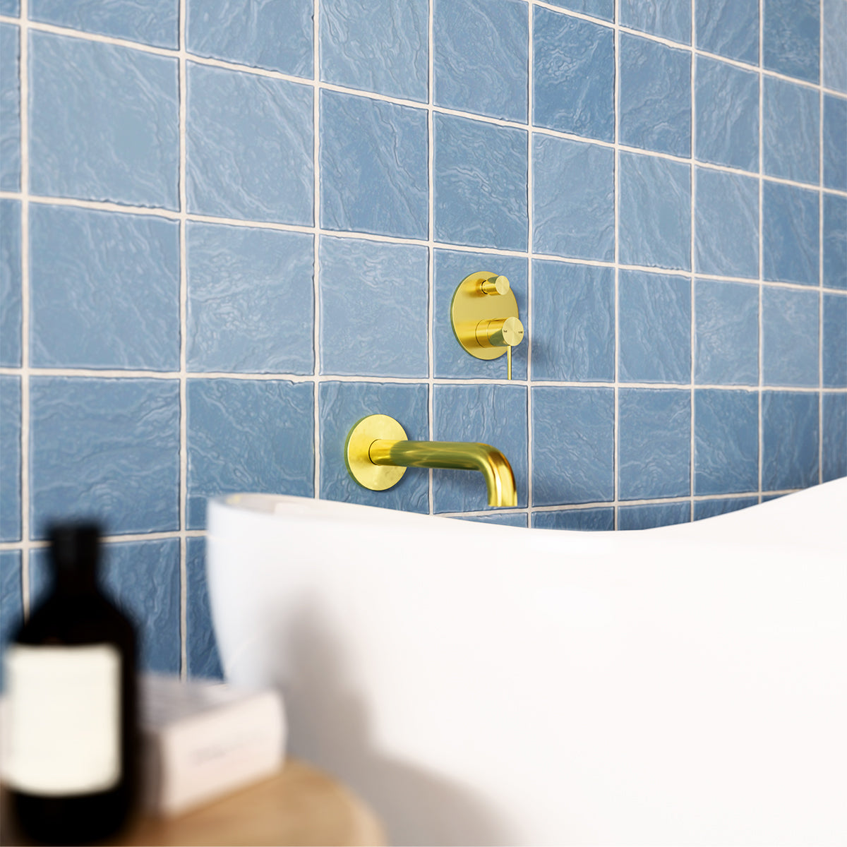 Mecca Shower Mixer With Divertor Brushed Gold