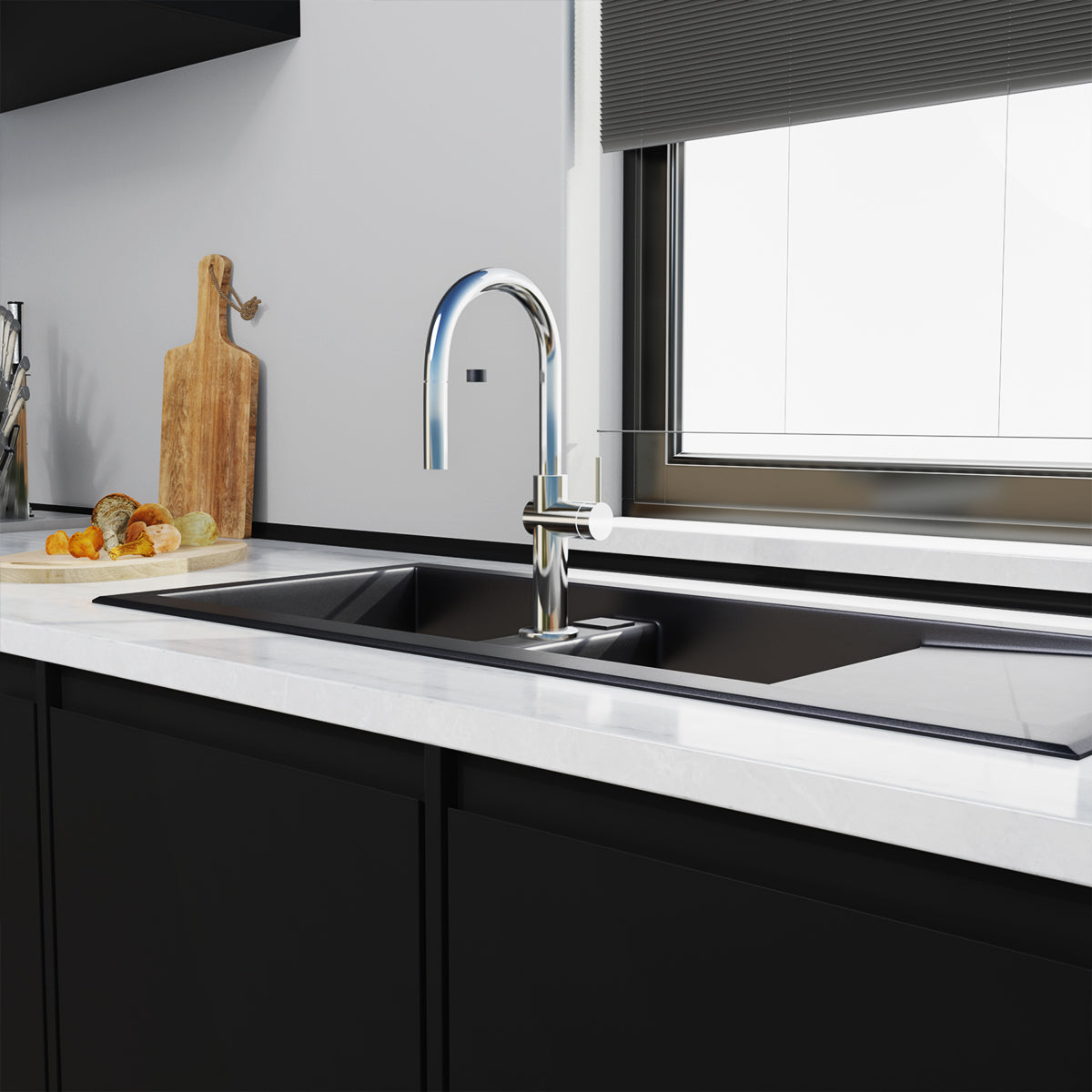 Crue Kitchen Mixer Polished Chrome